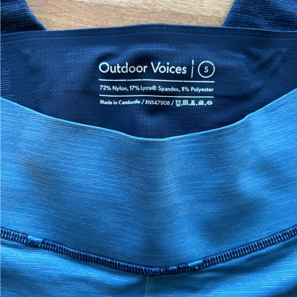 Outdoor Voices Blue Leggings